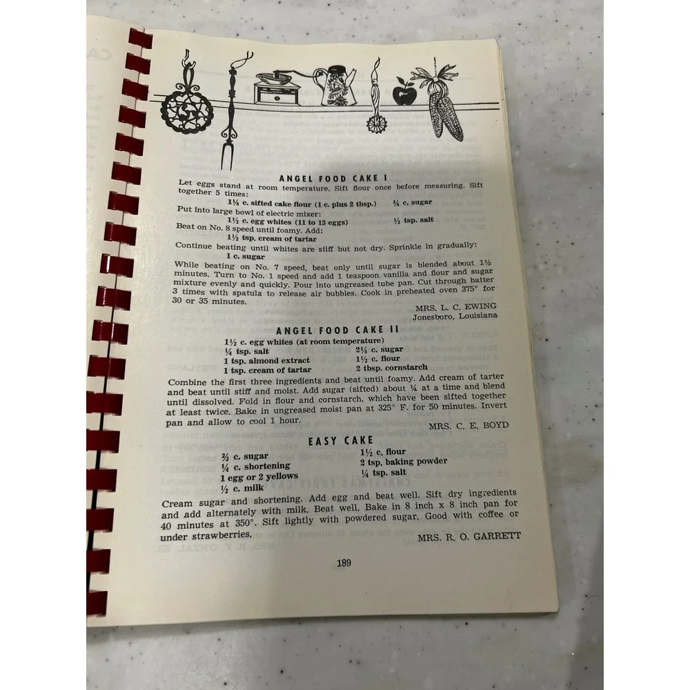 Vintage 1958 Favorite Recipes of the Red River Valley Cookbook Shreveport CHURCH